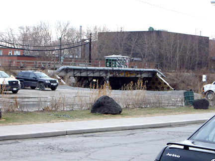 underpass near the parking lot