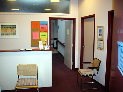 Reception area.